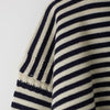 le tricoteur cropped guernsey  | stripe