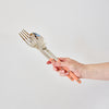 sabre salad servers | nude pink