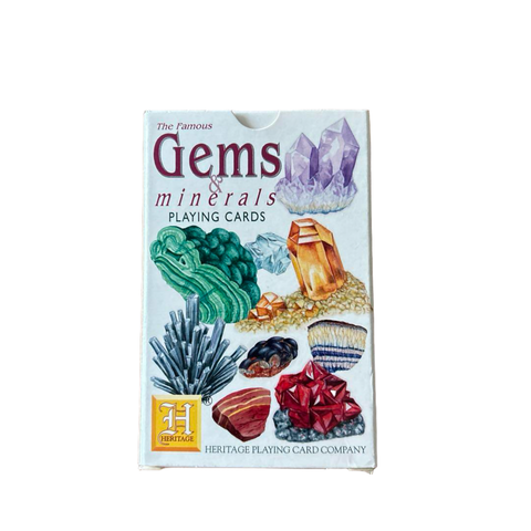 gems and minerals playing cards