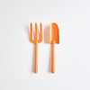 children’s fork & trowel | orange