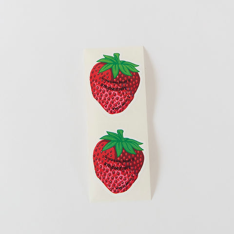 scratch and sniff strawberry stickers