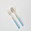 sabre salad servers | pastel blue