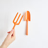 children’s fork & trowel | orange