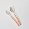 sabre salad servers | nude pink