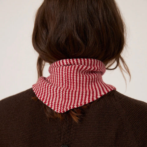 francie daisy scarf | cherry stripe