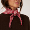 francie daisy scarf | cherry stripe