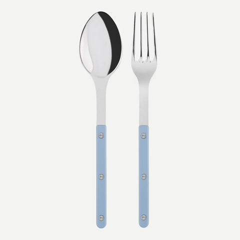 sabre salad servers | pastel blue