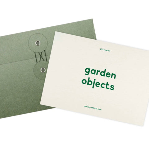 garden objects gift voucher (physical)