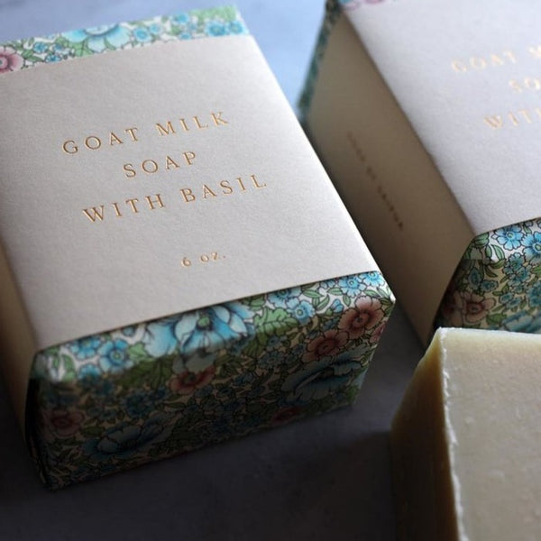 saipua soap | goats milk soap with basil